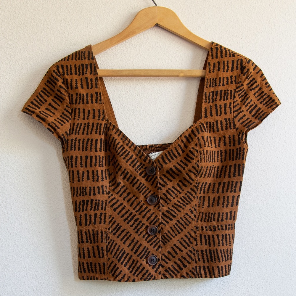 Urban Outfitters Cinched Button down top